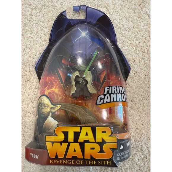 Star Wars Revenge Of The Sith Yoda Action Figures - Firing Cannon & Spinning Att - Picture 3 of 3